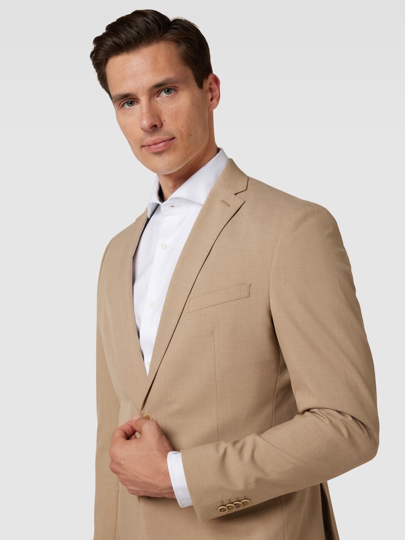 2-Knopf-Sakko mit Reverskragen Modell 'Pure' in beige