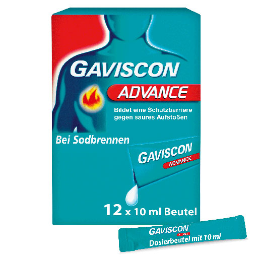 GAVISCON Advance Pfefferminz Suspension  12X10 ml  Suspension