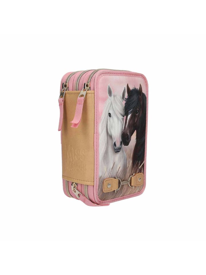 Depesche 3-Fach Federtasche Dusty Rose Miss Melody 20 x 13 x 7,5 cm in rosa günstig kaufen onesize