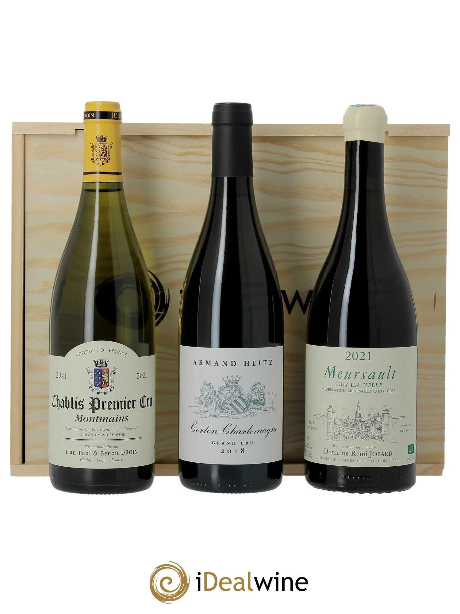 iDealwine Coffret (wooden case) - Bourgogne Blanc   - Lot de 3 Bouteilles