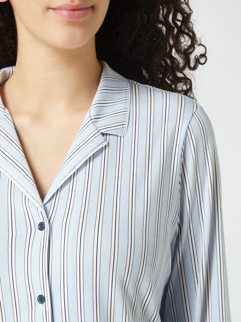 Modern Fit Pyjama aus Baumwolle Modell 'Sweet Dreams' in blau