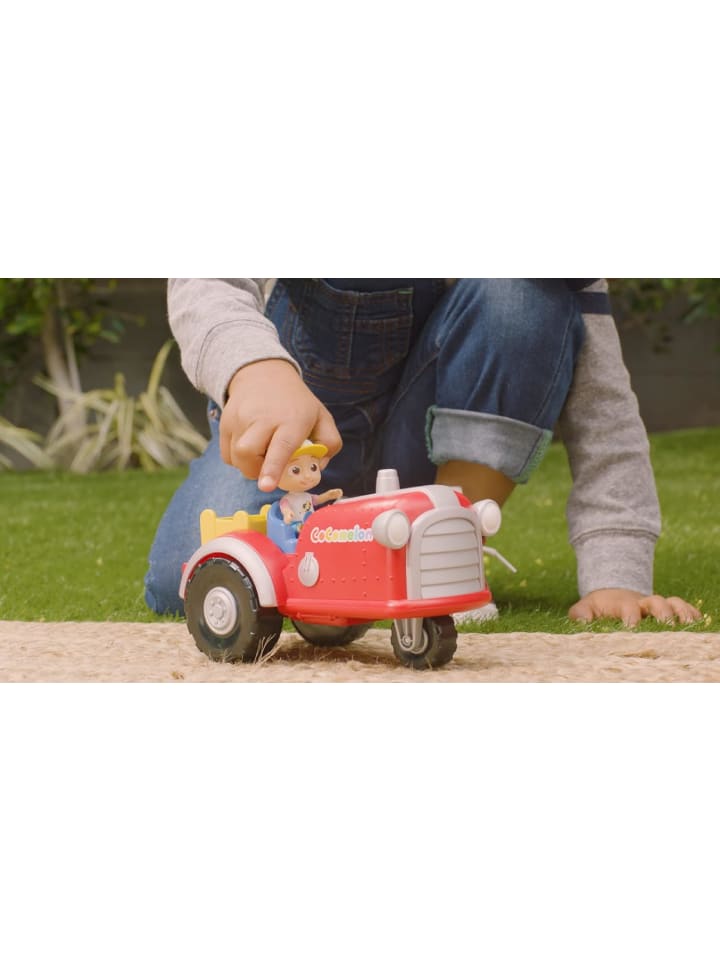 jazwares Cocomelon - Mitsing-Traktor mit JJ Spielfigur Lernspielzeug ab 2 Jahren in rot günstig kaufen onesize