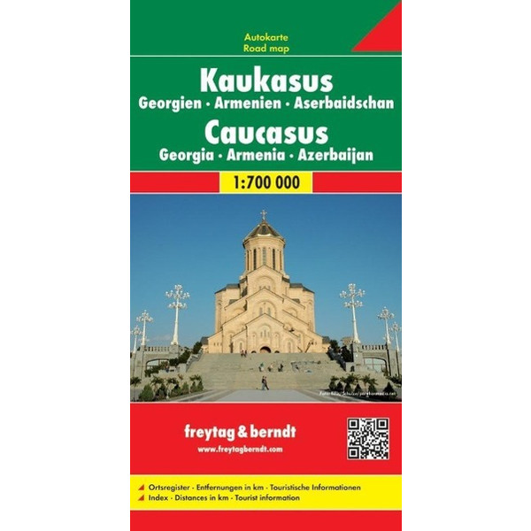Kaukasus - Georgien - Armenien - Aserbaidschan 1 : 700.000 - Straßenkarte
