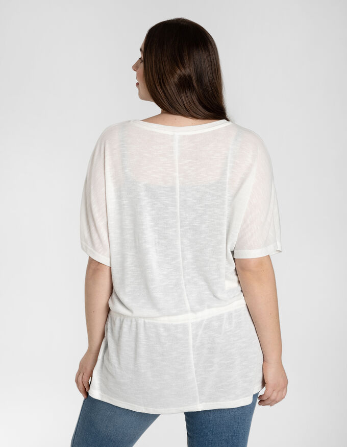 T-Shirt - Regulierbarer Saum