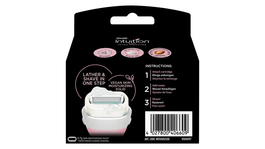WILKINSON SWORD Intuition 2in1 Ultra Moisture 3er Klingen