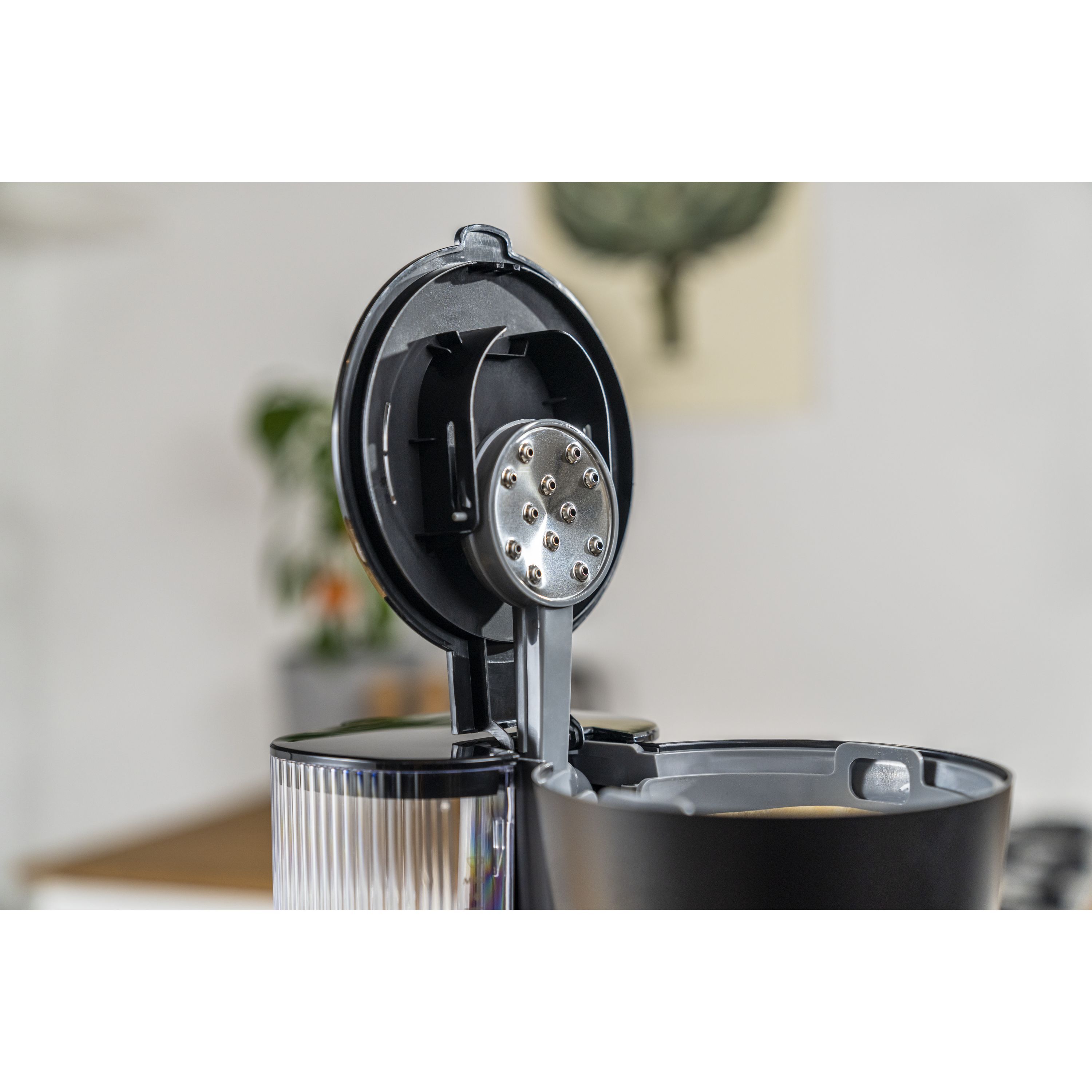 Filterkaffeemaschine, 1,25 l, Schwarz