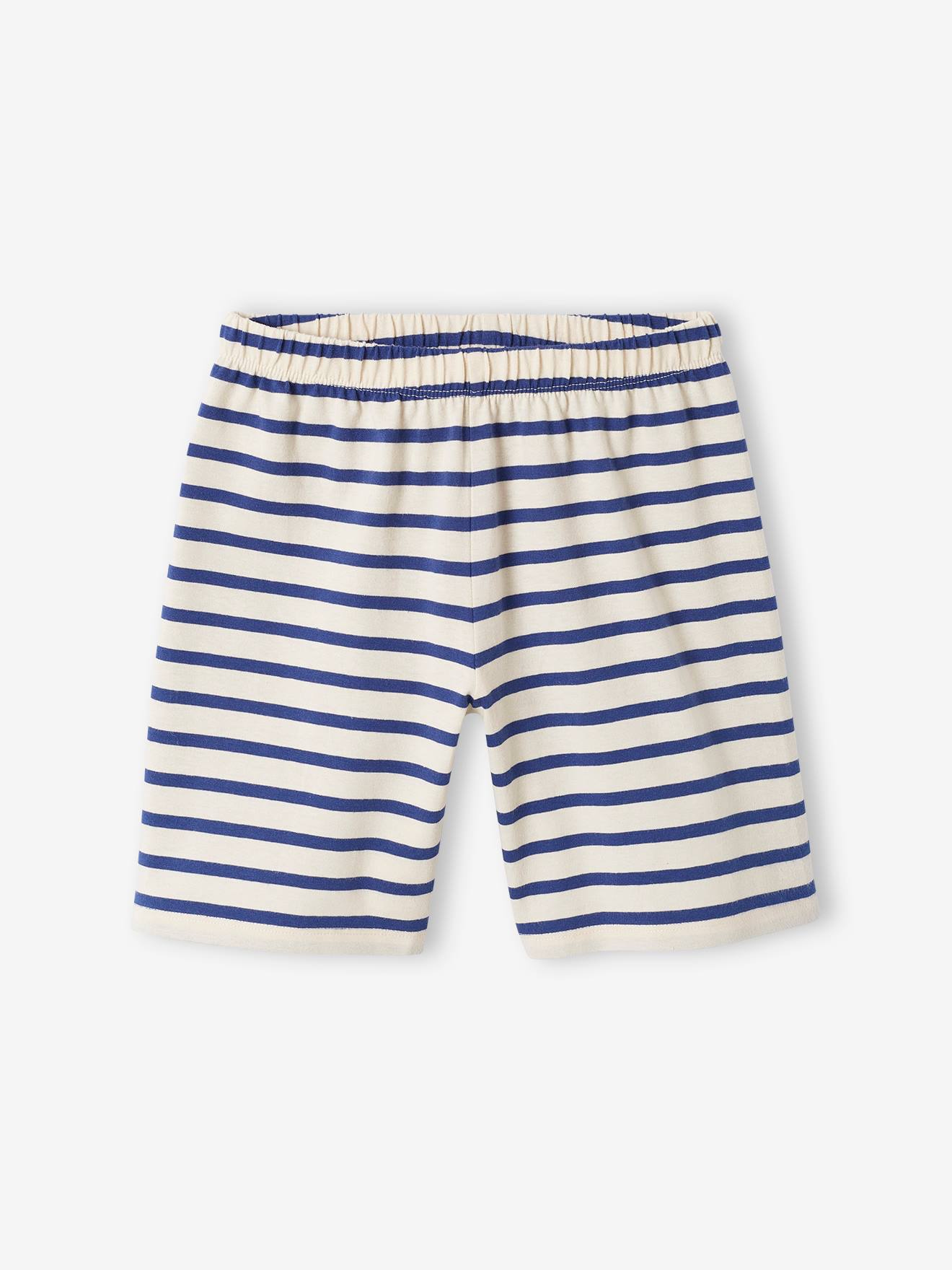 Pyjashort garçon capsule nuit famille marin écru