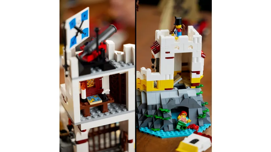 LEGO Icons 10320 Eldorado-Festung, Burg und Piratenschiff, Modellbausatz
