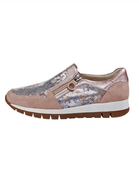 Slipper mit seitlichem Reißverschluss
