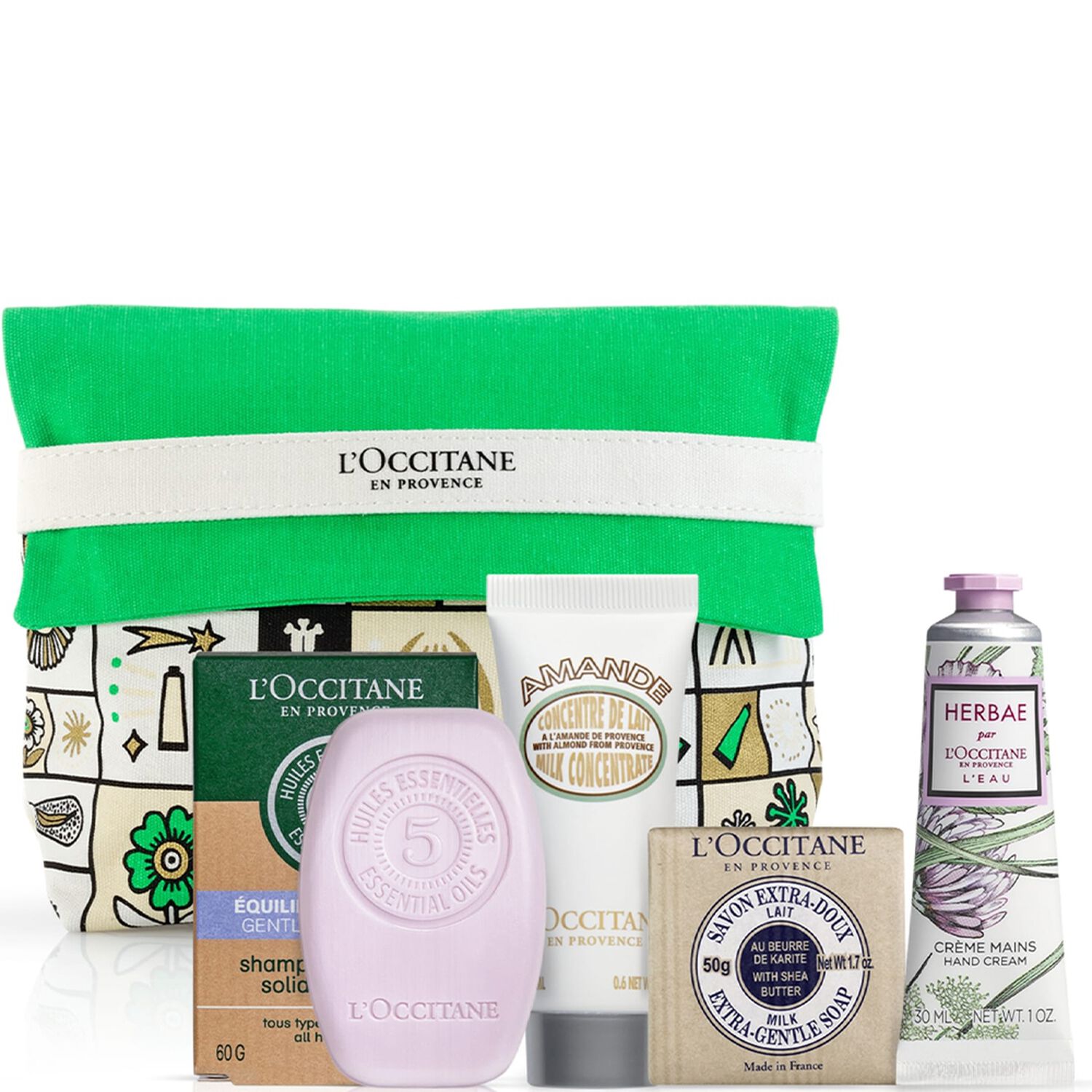 l'occitane Découverte l'Occitane Pochette Corps et Cheveux - 4 Soins