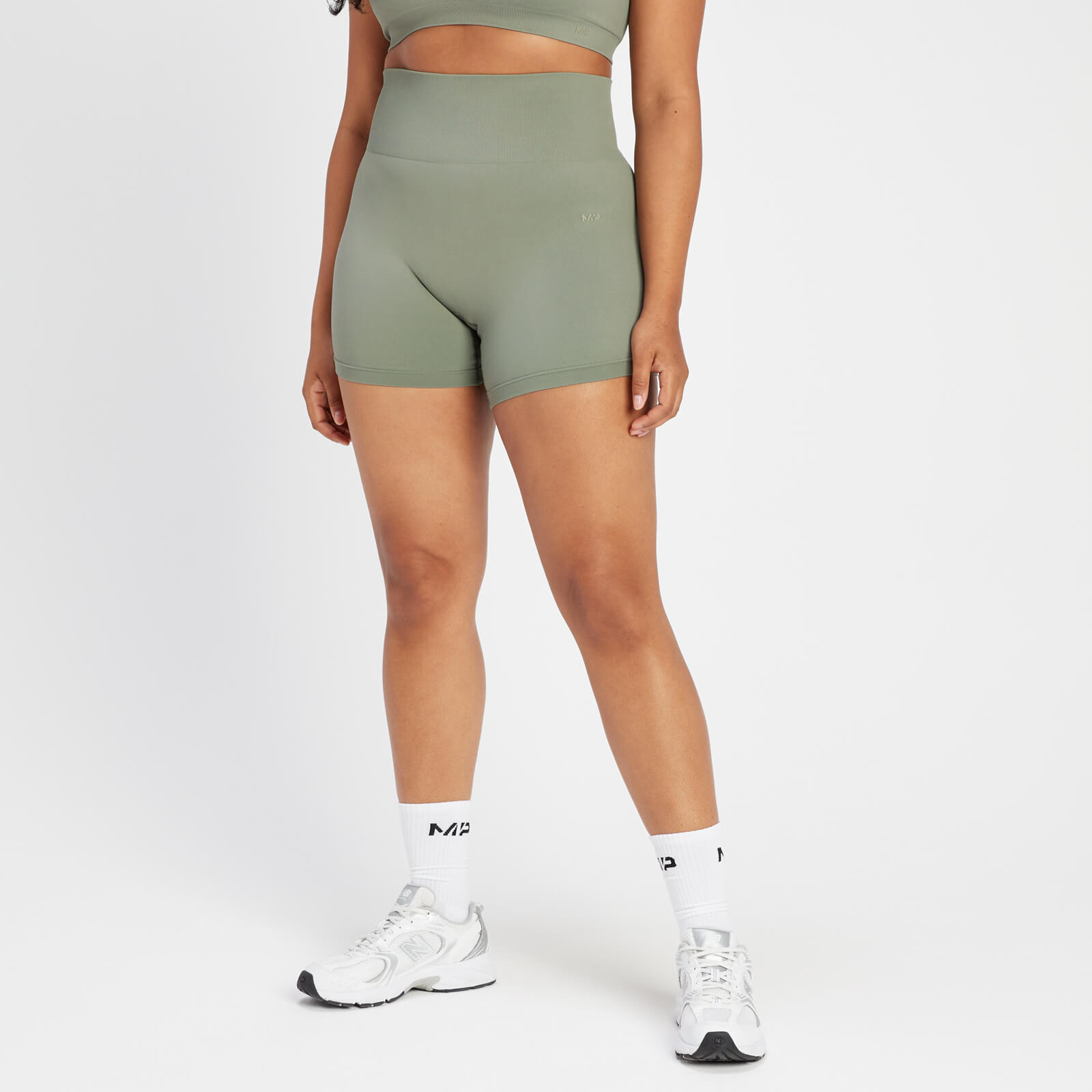 Short moulant sans coutures MP Rest Day pour femmes – Taupe foncé