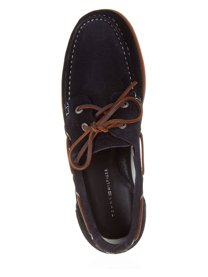 Tommy Hilfiger Shoes Leder-Mokassins in Schwarz günstig kaufen