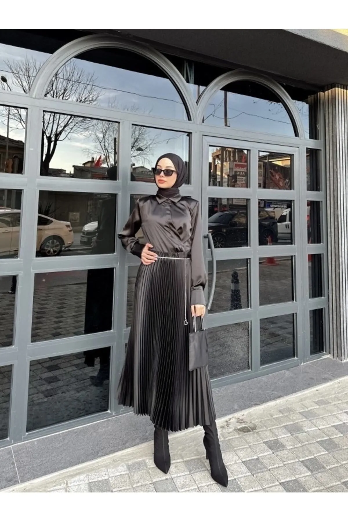 HENZA  Skirt - Schwarz - Lang