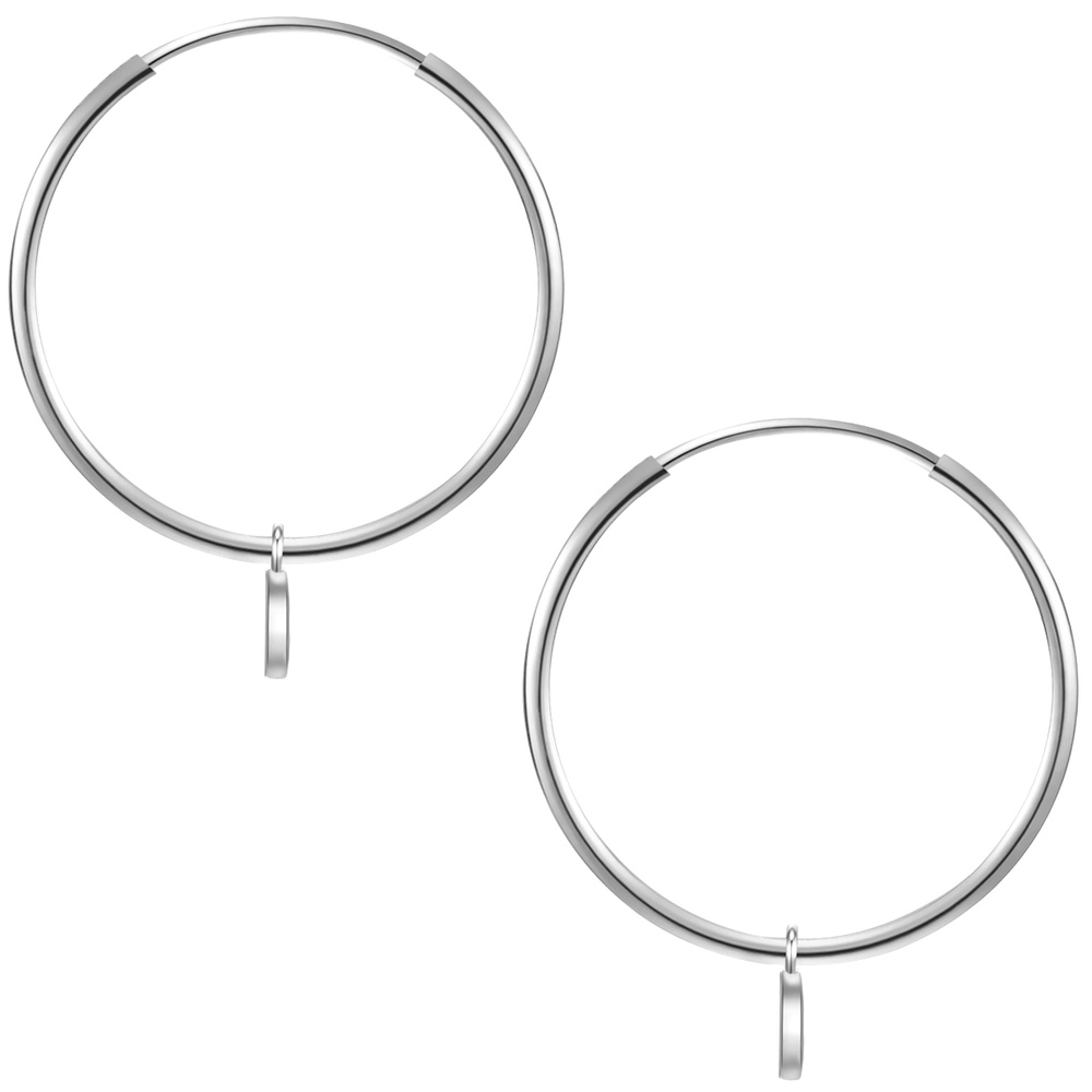 Glanzstücke München Créoles en argent Cercle Argent sterling en Argent Boucles d'oreilles