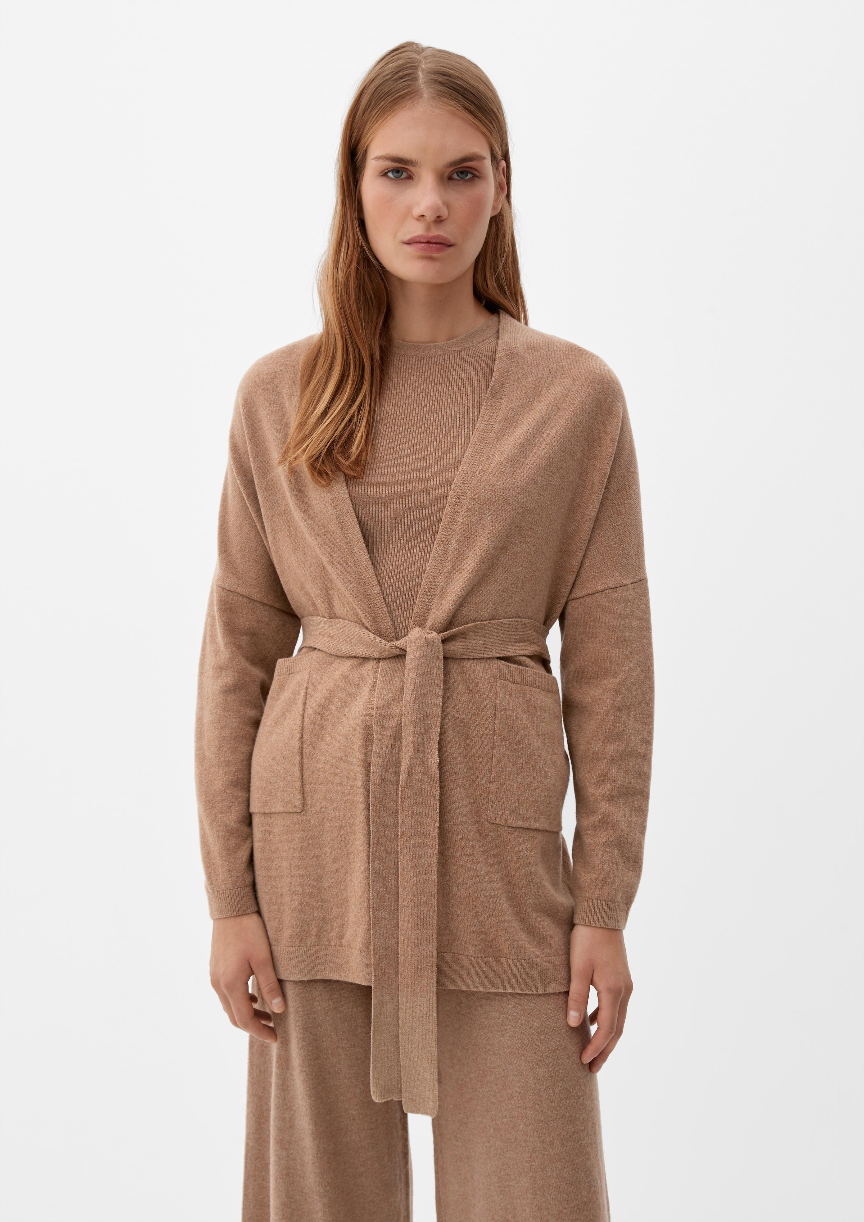 Cashmere-Mix Cardigan mit Taschen  2120596-84W5