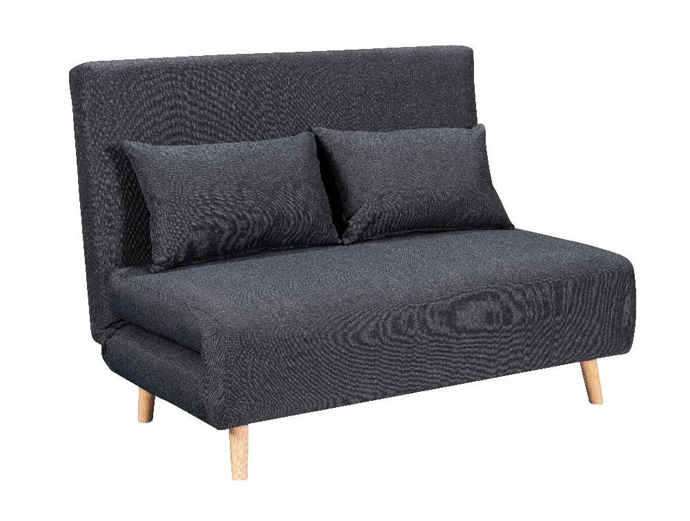 Better Home Faltbare Schlafsofa 2-Sitzer Sofa mit 2 Rückenkissen & Bettfunktion
