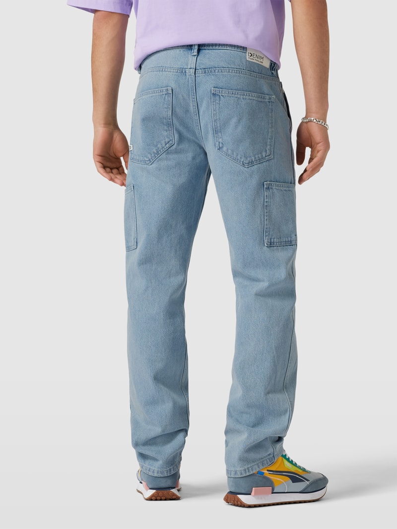 Straight Fit Jeans mit Zierleisten Modell '90s' in jeans