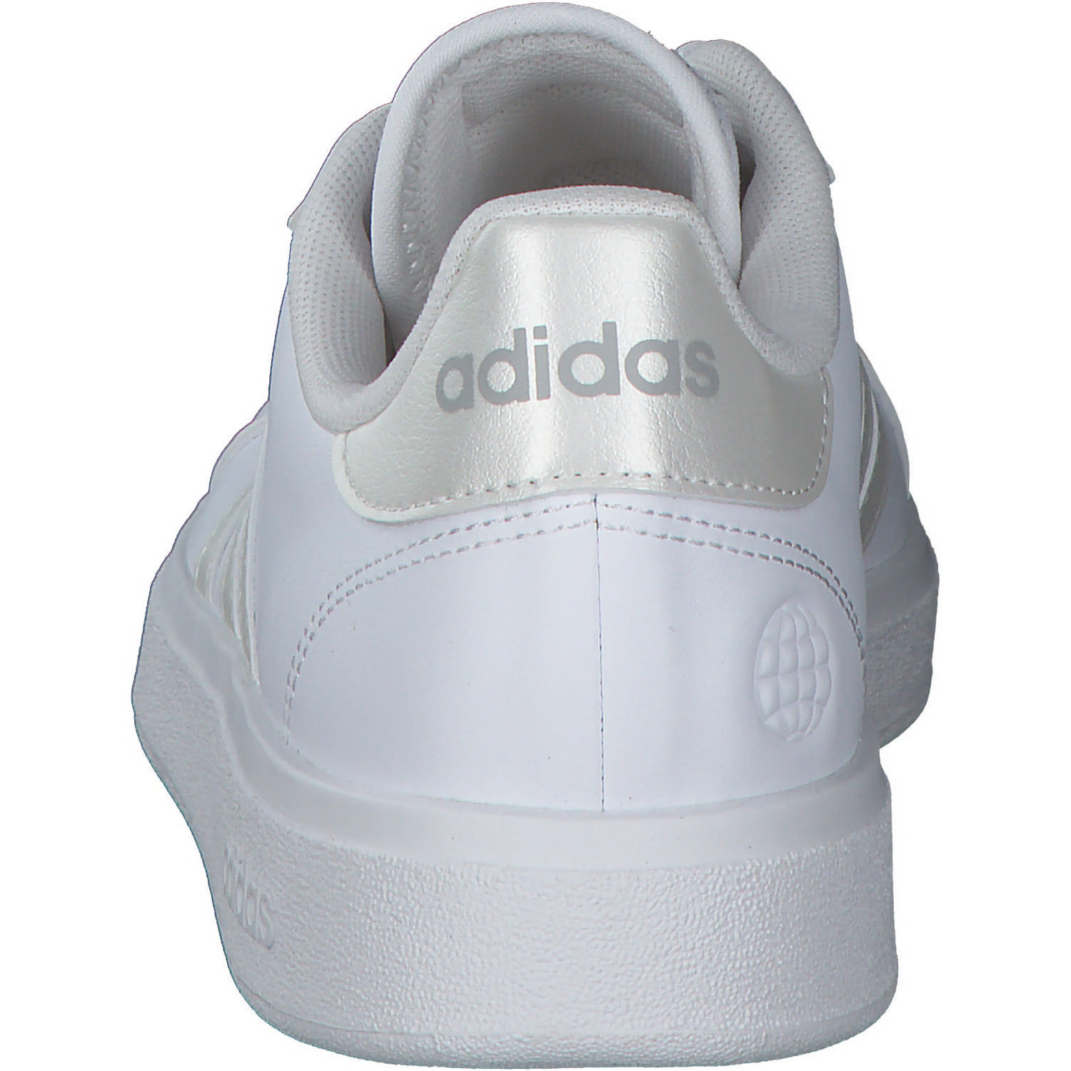 Adidas Core Grand Court Base 2 W, Sneakers Low, Damen, weiß / silber