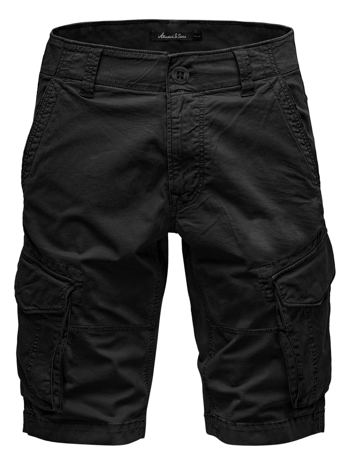 Amaci&Sons Cargoshorts RIVERLEA in Schwarz günstig kaufen