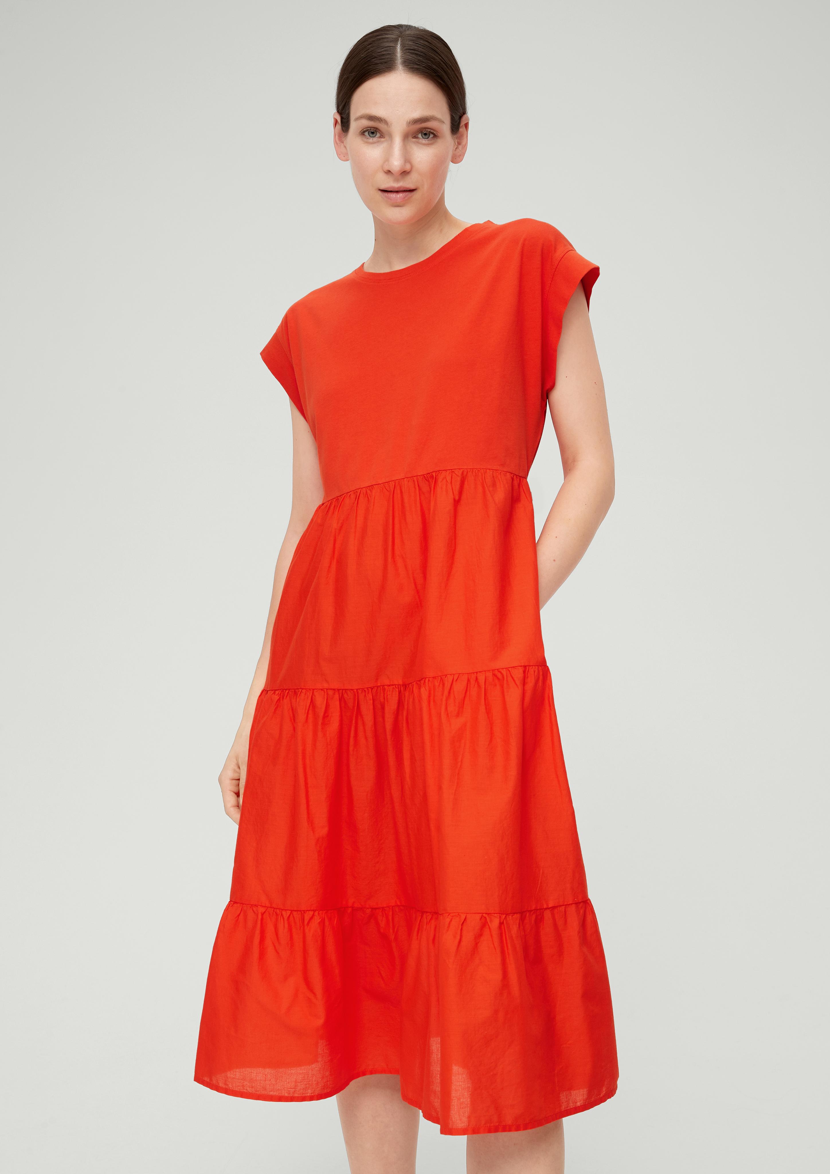 Baumwollkleid mit Volants  2132710-2550
