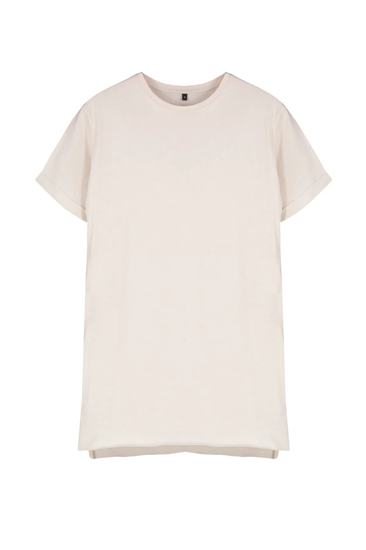 Trendyol Modest  Braun-beige 2er-Pack geschlitzte, kurzärmlige Basic-Strick-T-Shirts mit Rundhalsausschnitt TCTSS21UK0009