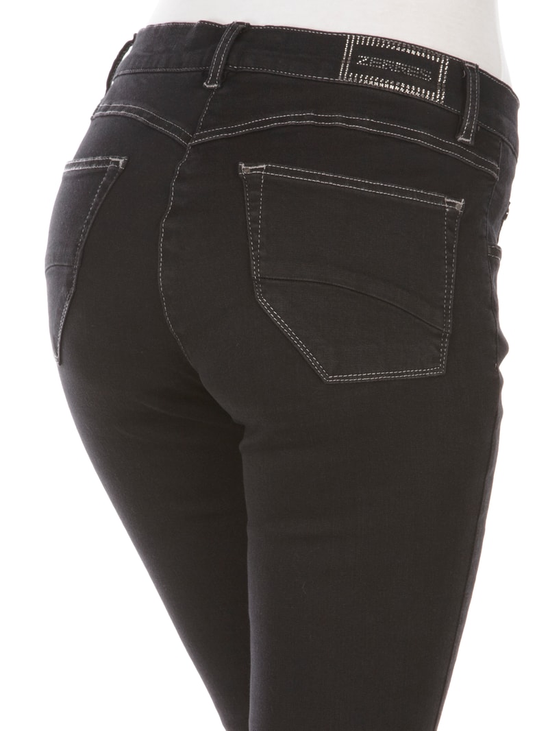 Jeans mit Stretch-Anteil Modell 'Twigy' in schwarz