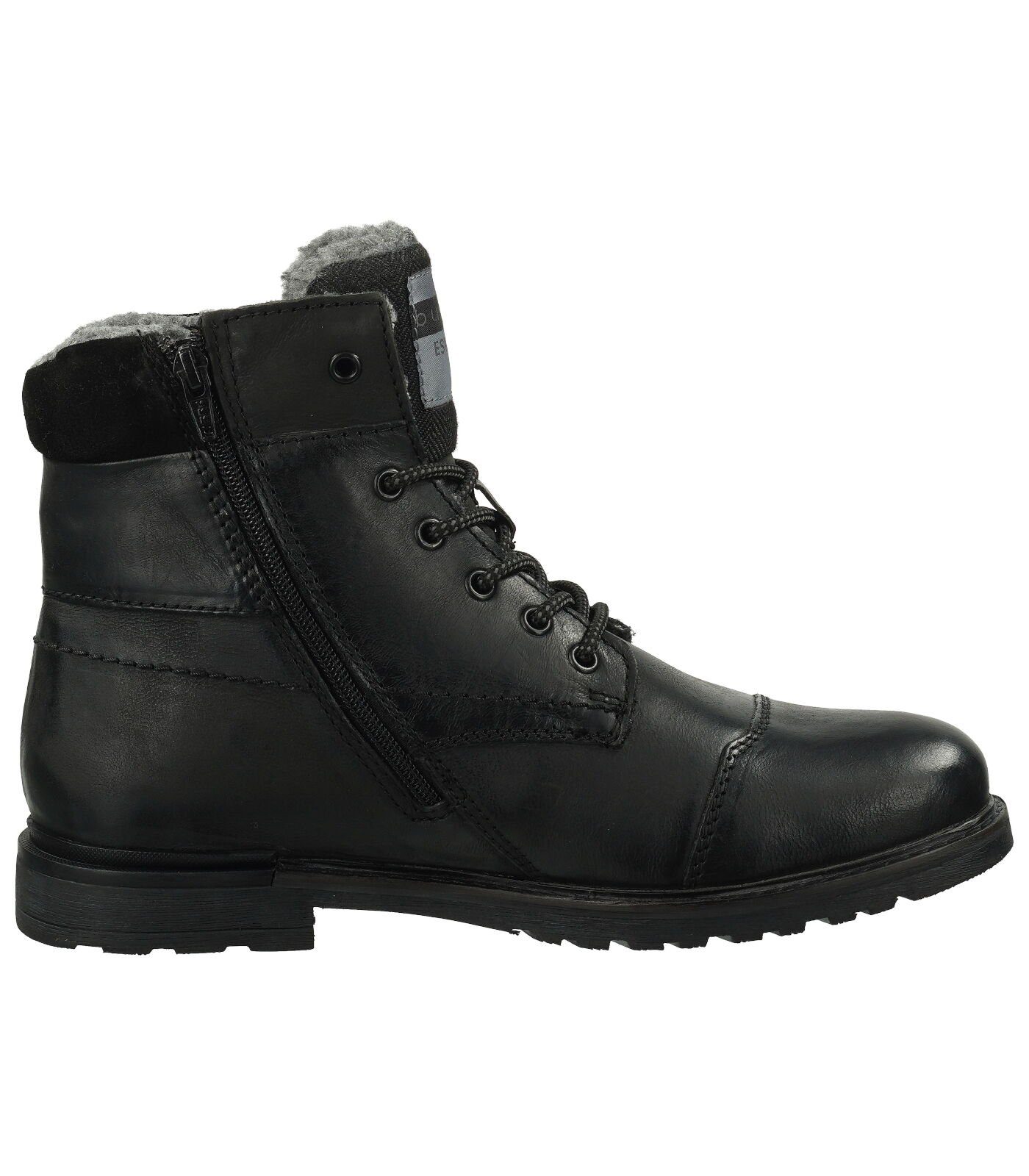 bugatti Stiefelette Leder Schnürstiefelette