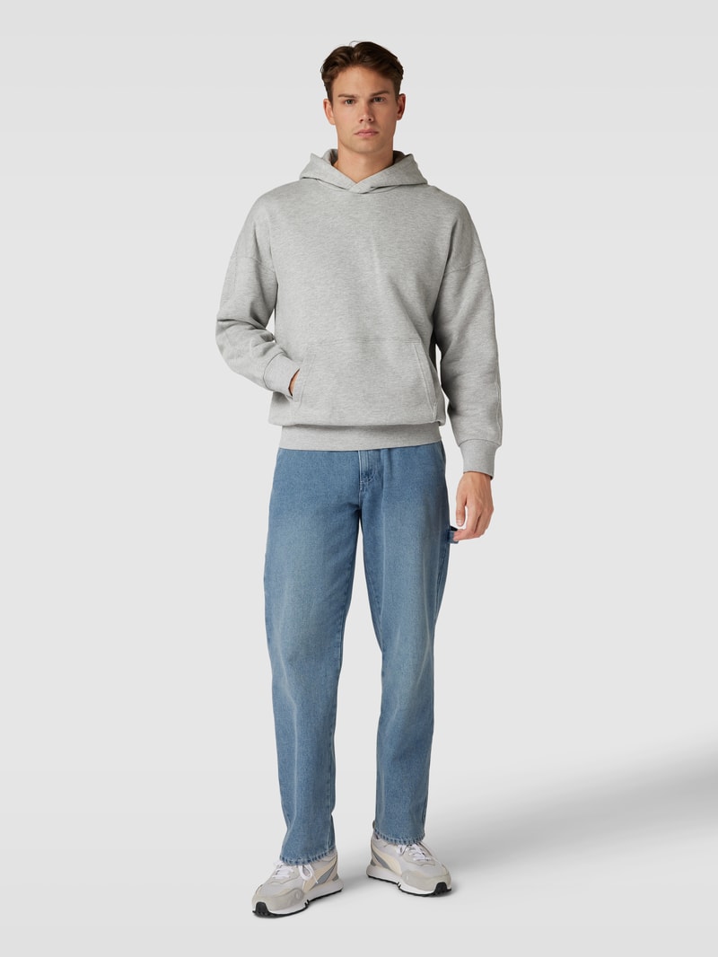 Oversized Hoodie mit Känguru-Tasche Modell 'DAN' in mittelgrau