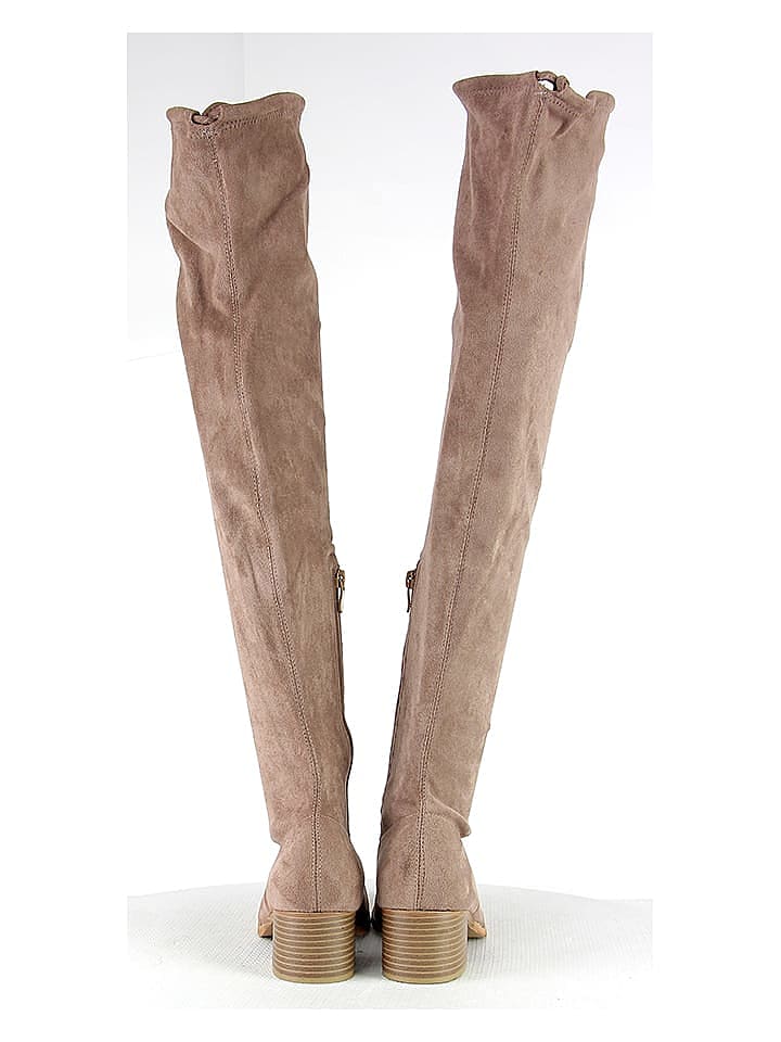 Sixth Sens Stiefel in Beige günstig kaufen 36