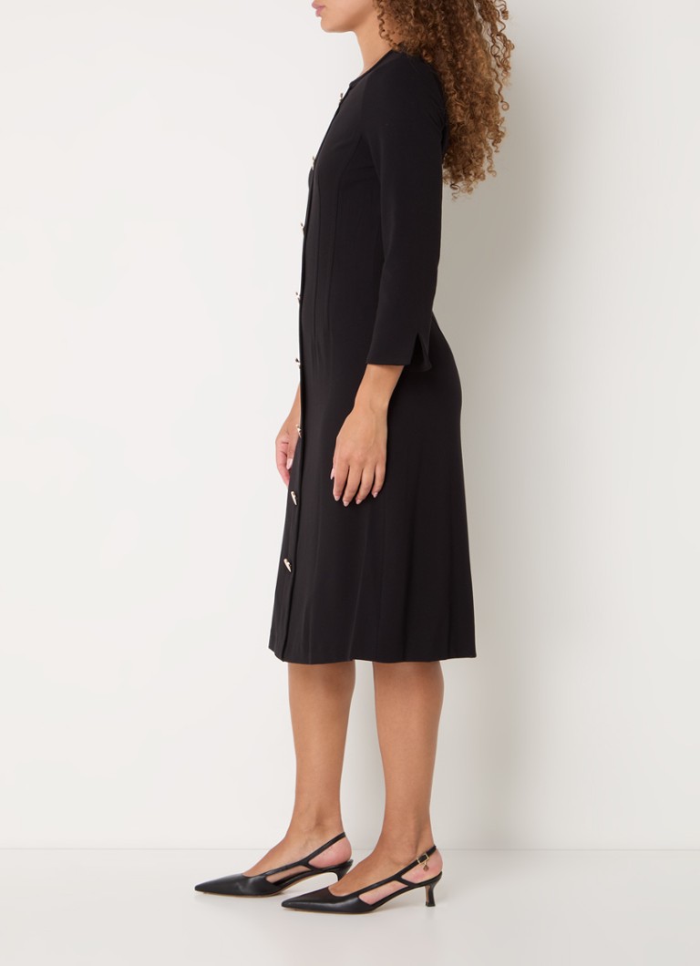 Abito midi Hobbs Marsha con bottoni decorativi