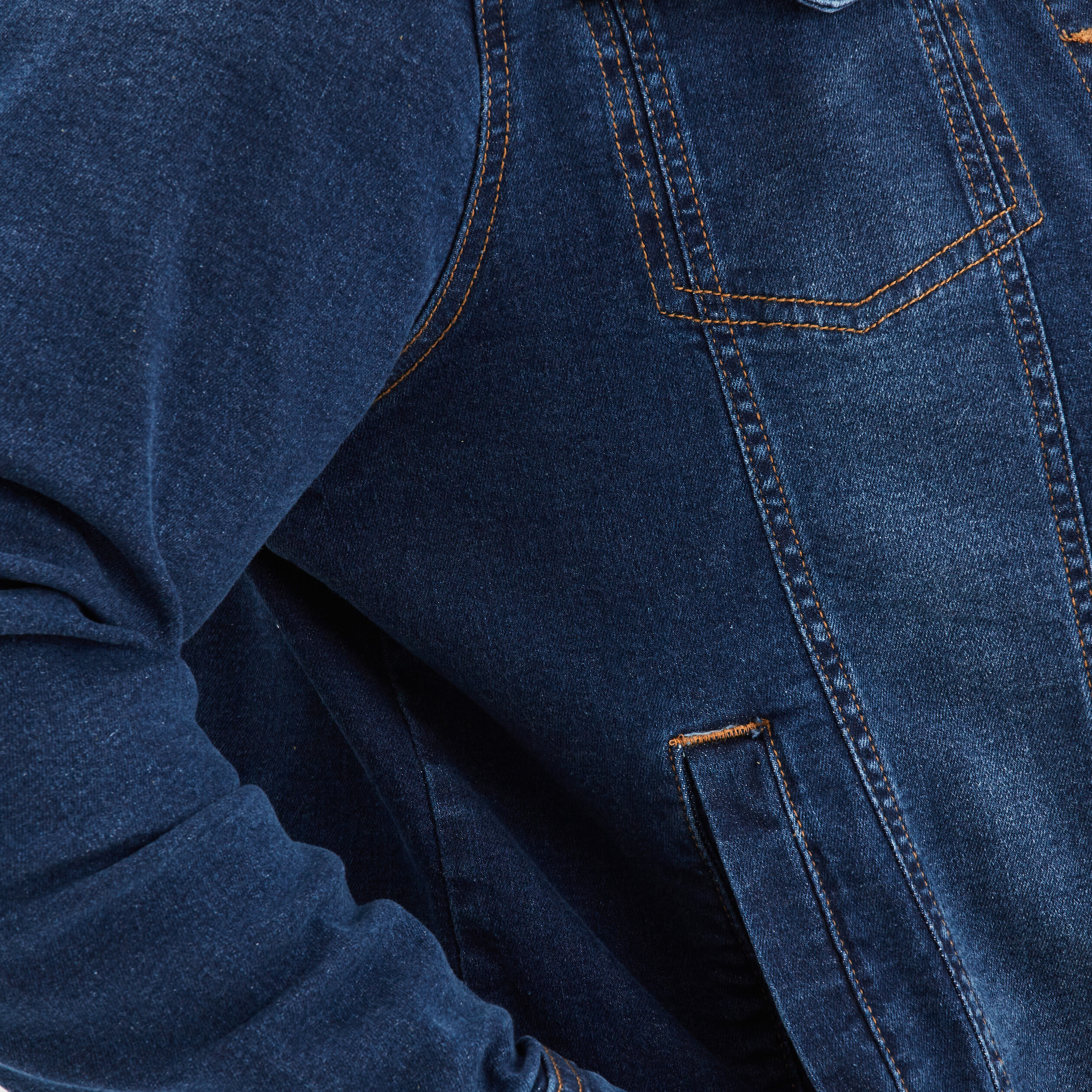 Blouson droit en jean denim stone femme grande taille | La Halle