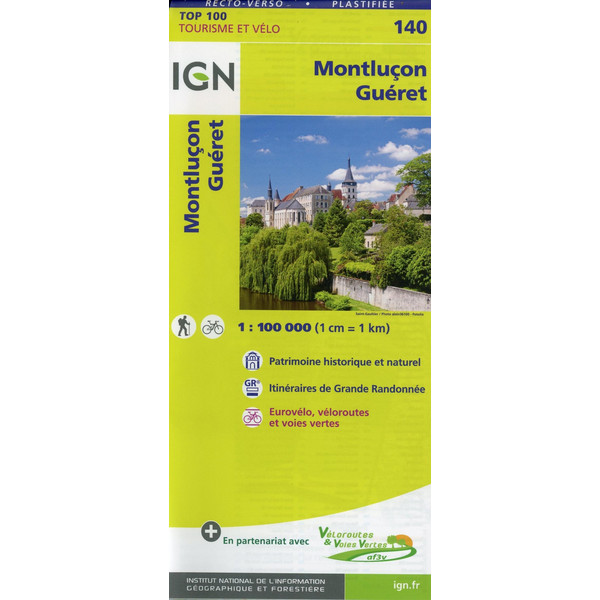 Montluçon Guéret 1:100 000 - Karte