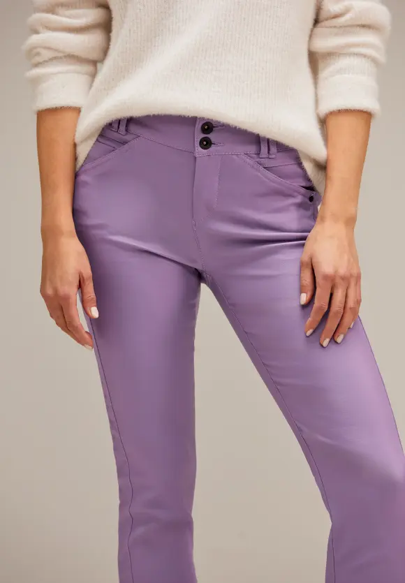 Street One Slim Fit Hose mit Coating