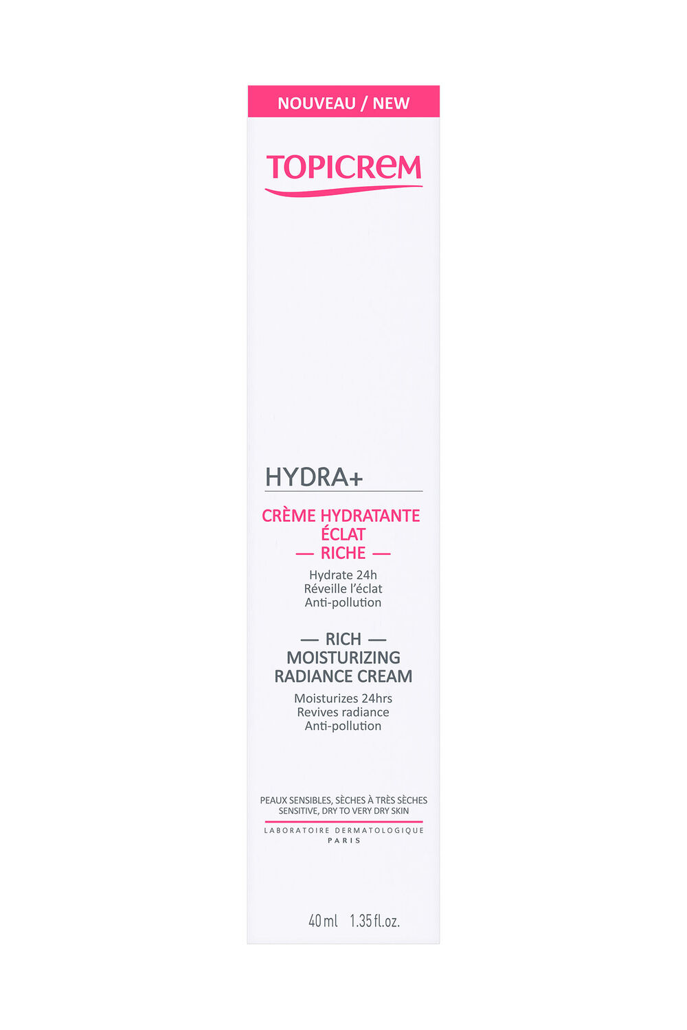 Topicrem HYDRA+ Crème Hydratante Eclat Riche