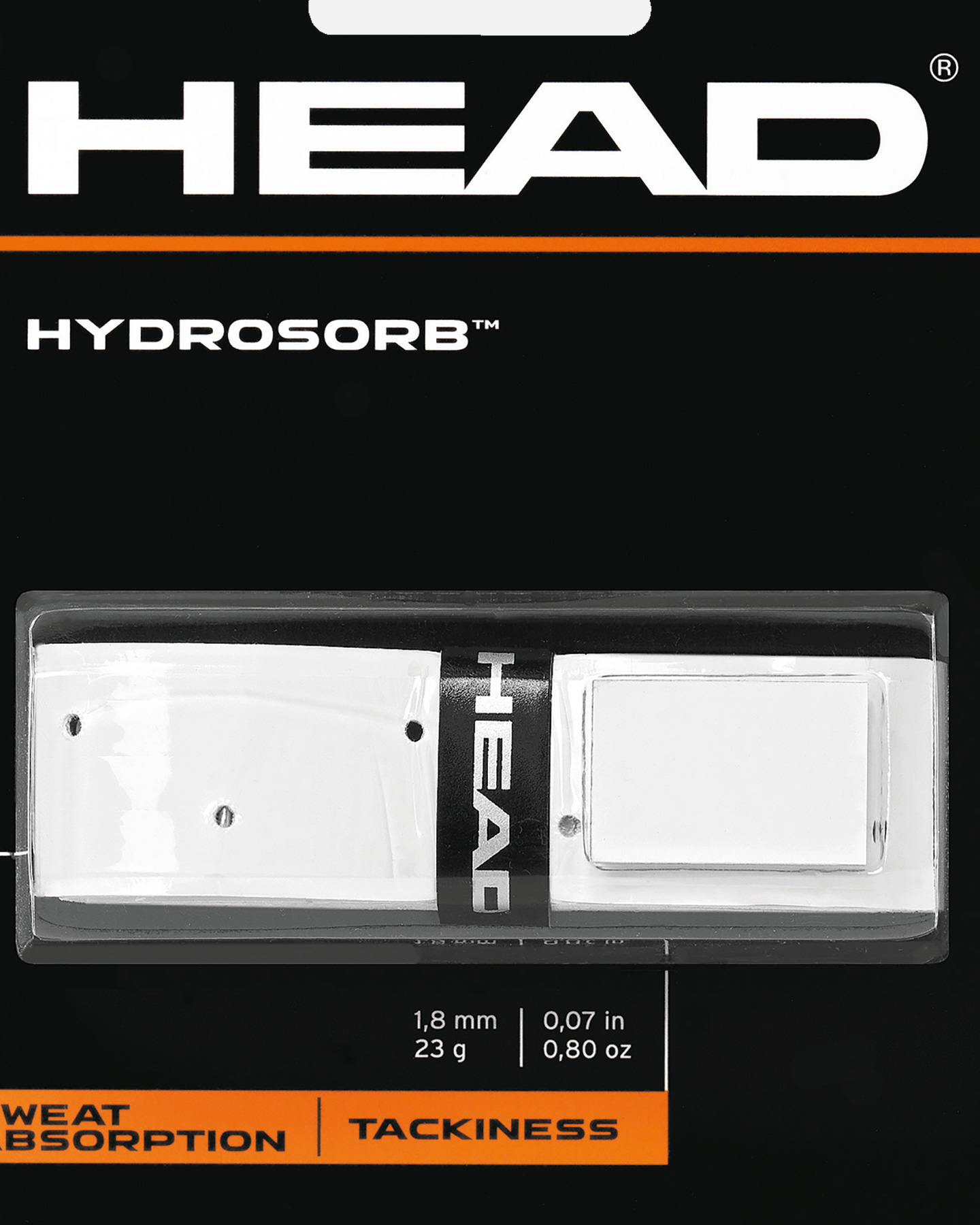 Grip Tennis Head Hydrosorb 285014-WHBK