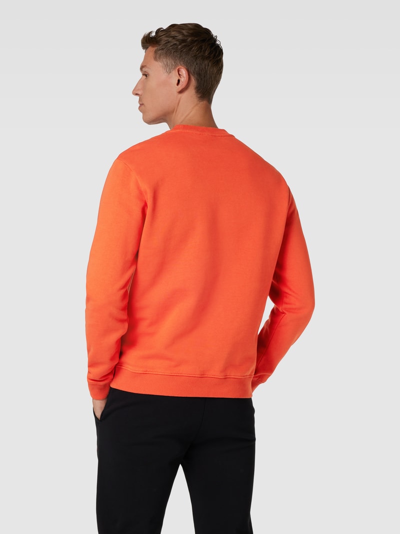 Sweatshirt mit Logo-Detail Modell 'balis' in orange