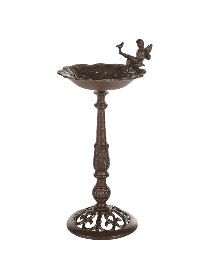 Beliani Vogelbrunnen LARK in Braun - (W) 24 x (H) 53 x (L) 24 cm günstig kaufen onesize