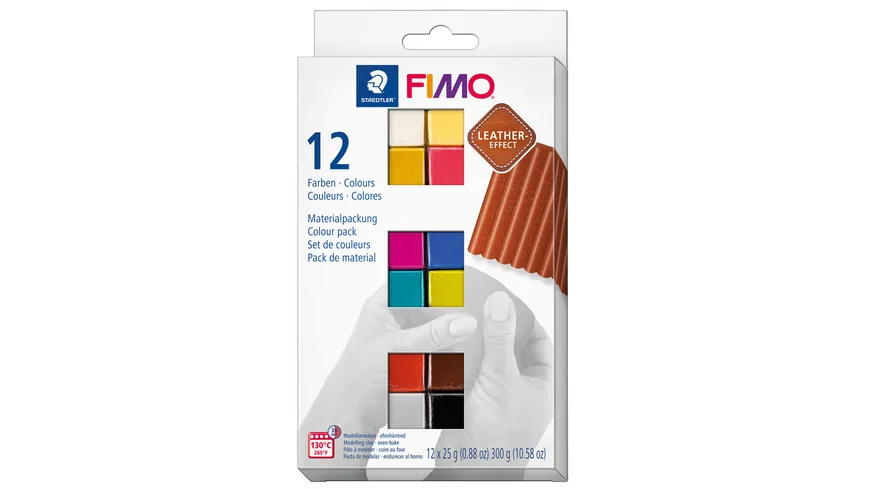 STAEDTLER Modelliermasse FIMO® leather-effect Ofenhärtende 300 g
