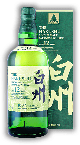 Suntory The Hakushu Single Malt 12 Years 100th Anniversary Edition Suntory The Hakushu Single Malt 12 Years 100th Anniversary Edition Limited Edition anlässlich des 100-jährigen Jubiläum der ältesten Distillery Japans. Alter 12 J. - 0,7	 Liter - Vol