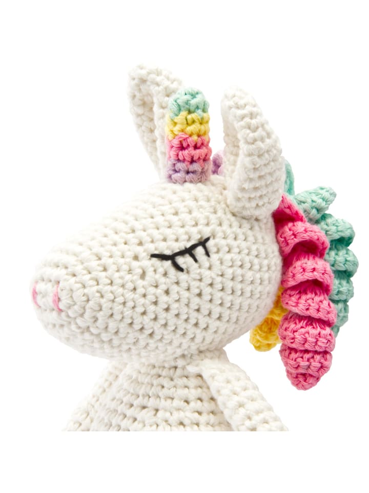 miniHeld Handgestrickter Einhorn gehäkelt aus Baumwolle Spielzeug 16 cm 0 Monate günstig kaufen onesize