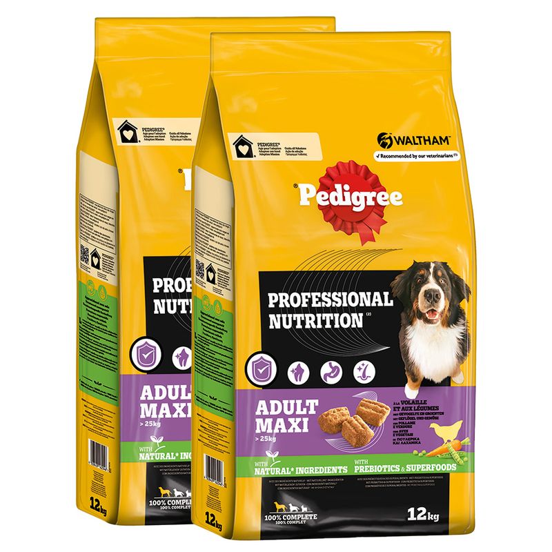Pedigree Professional Nutrition Adult Maxi >25 kg mit Geflügel & Gemüse