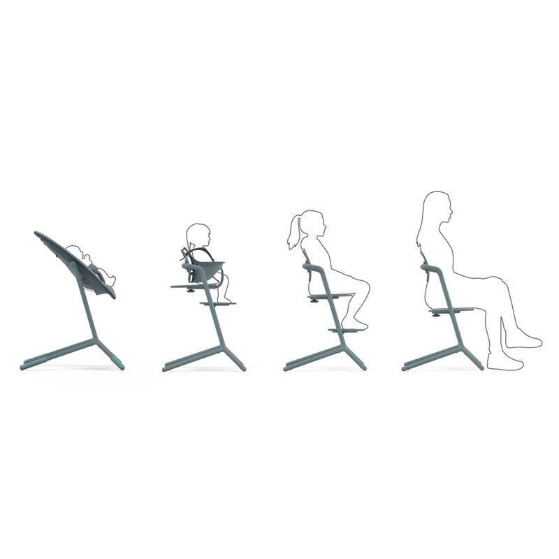 Chaise haute Lemo 2 bleue 3 en 1 Cybex