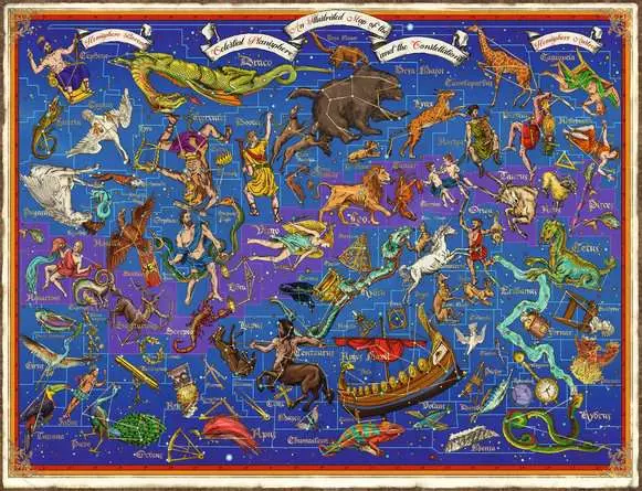 Puzzle 2000 Teile - Sternbilder