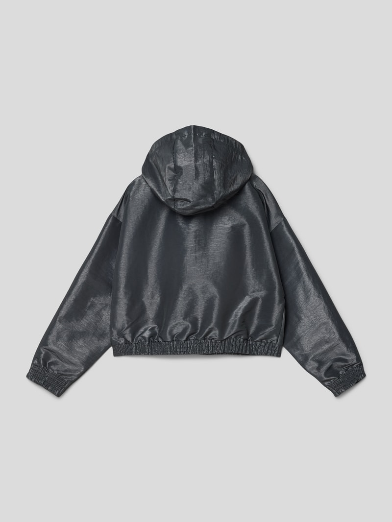 Jacke mit Känguru-Tasche in hellgrau
