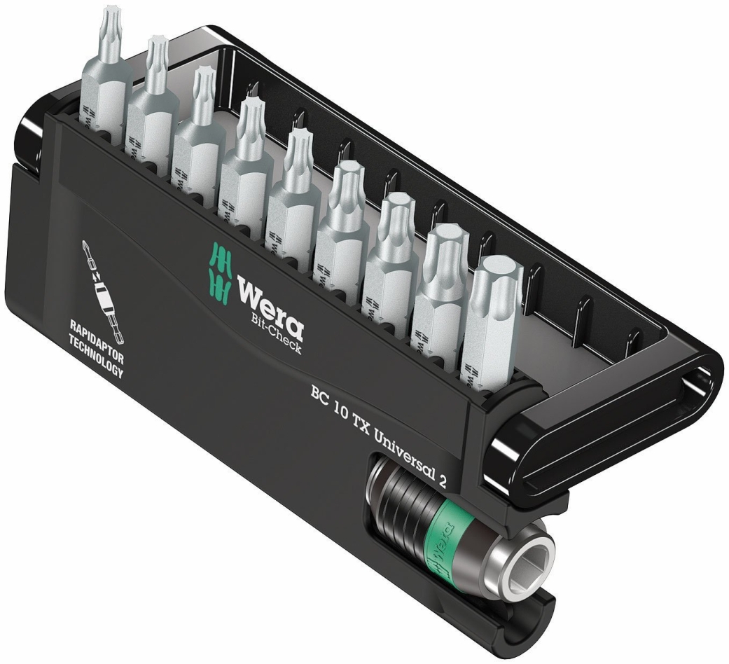 Wera 05057115001 Bit-Check 10 TX Universal 2 bitsety, 10dílný