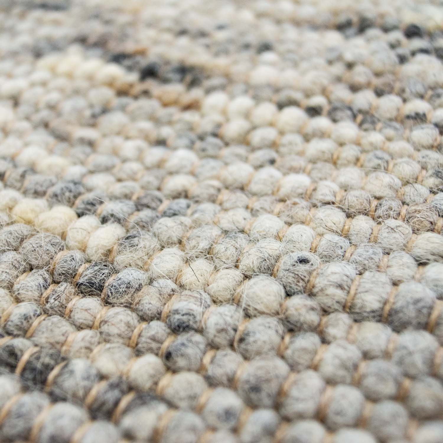 Wollteppich Hand-Webteppich, TaCa Home, rechteckig, Höhe: 13 mm, Hand-Web gewalkt Wohnzimmer Schlafzimmer 060x090cm