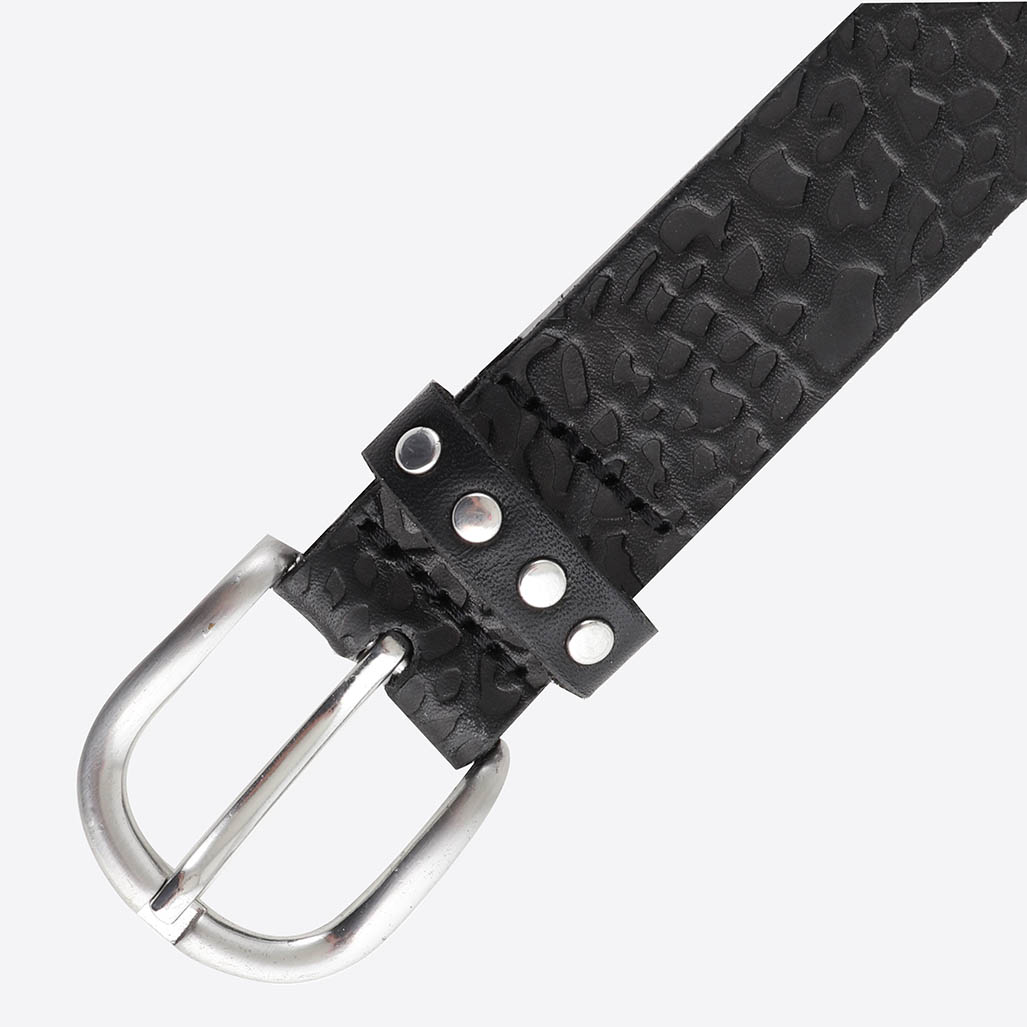 HENDA  Ceinture en cuir noir Femme