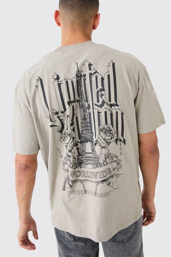 Oversize T-Shirt mit Stickerei