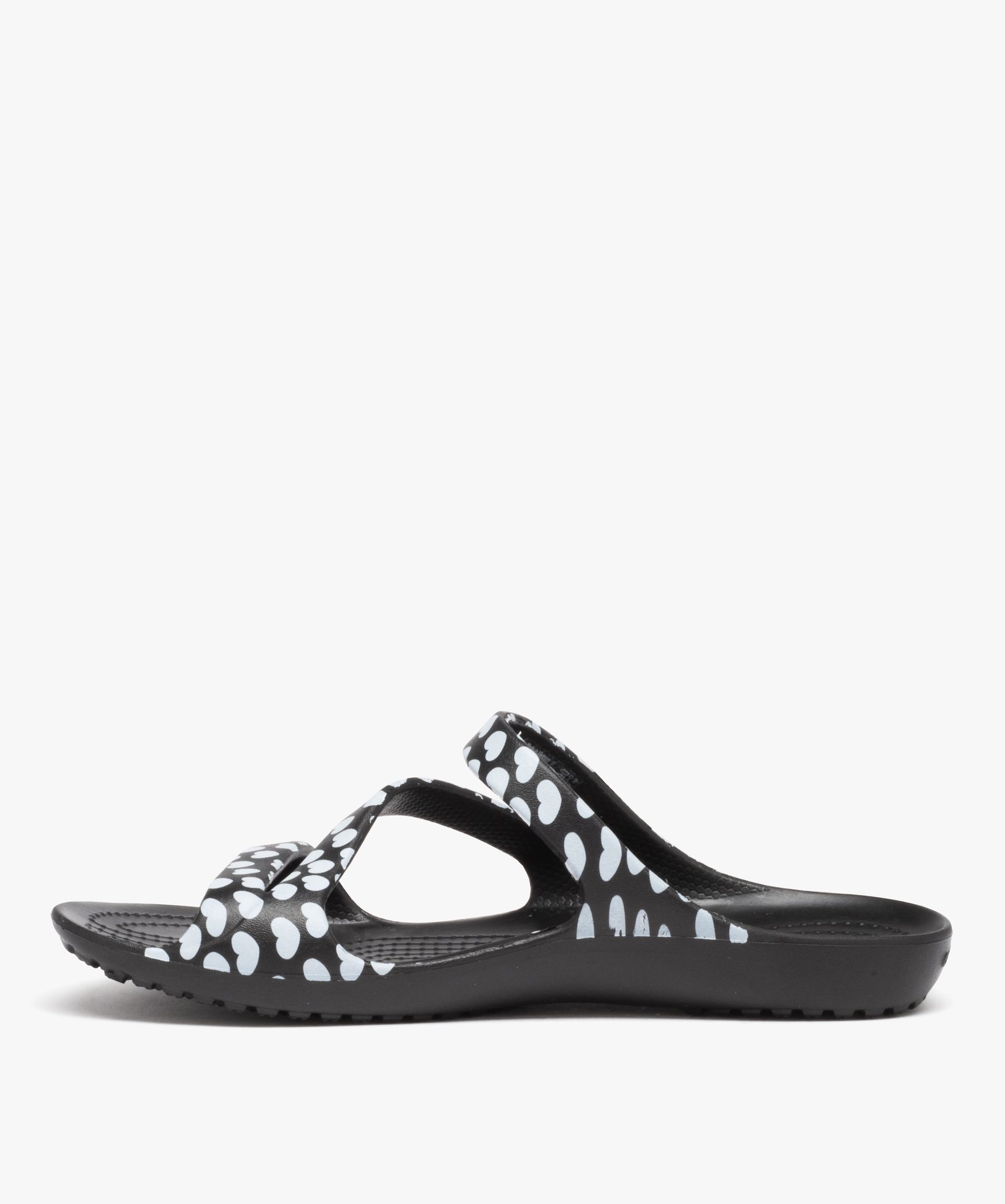 Mules de piscine femme bride en Z à motifs - Crocs noir | GEMO