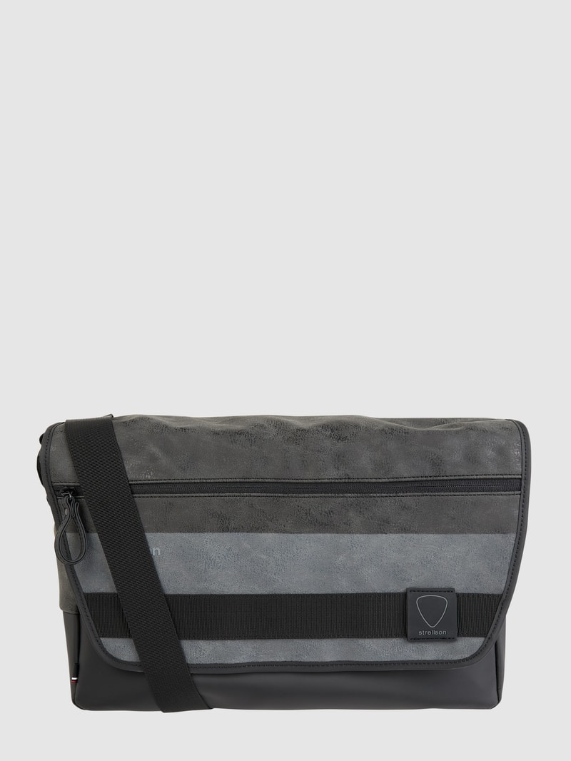 Messenger Bag mit gepolstertem Laptopfach Modell 'Finchley' in dunkelgrau